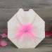 Purple Flower Invitation Card Octagon Shape Handmade Invitation 